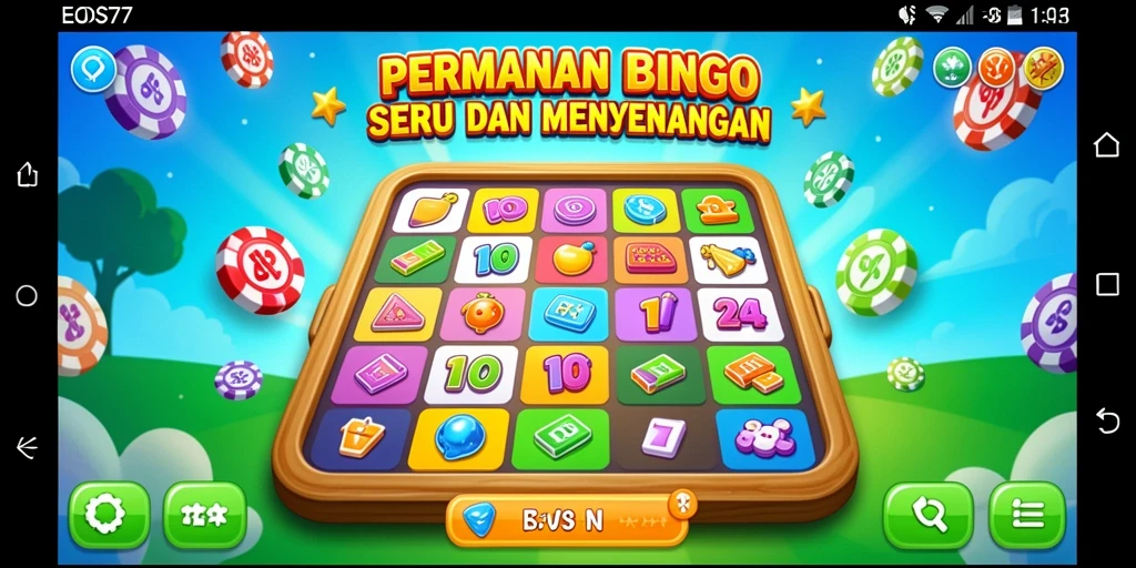 Tampilan gameplay seru dari aplikasi Bingo EOS77.