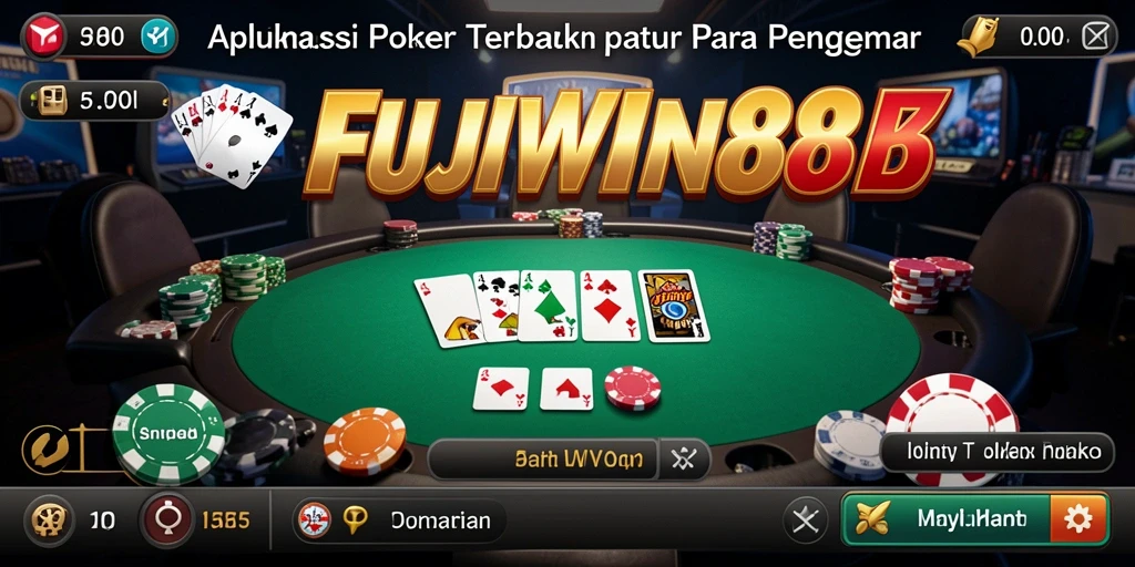 Tampilan gameplay Poker yang menarik di FUJIWIN88.