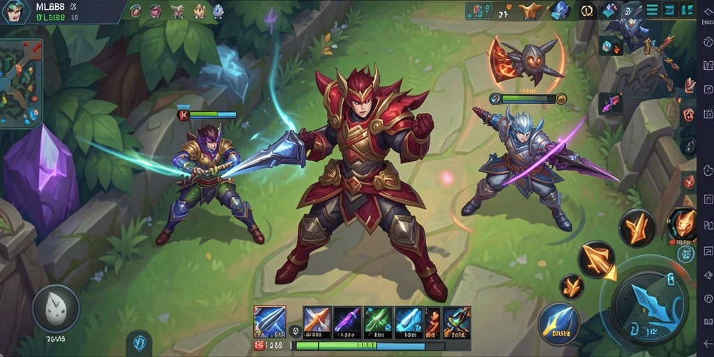 Screenshot gameplay MLBB8 dengan aksi olahraga seru.