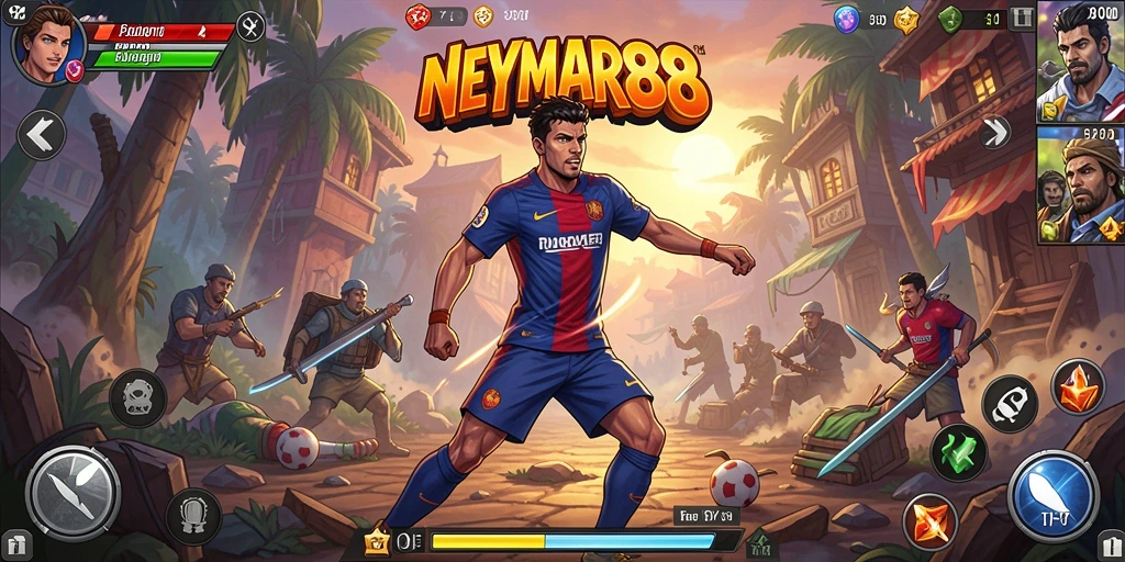 Tampilan gameplay yang menegangkan dalam NEYMAR88.