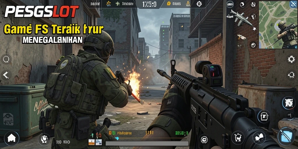 Screenshot gameplay PESGSLOT yang menunjukkan aksi mendebarkan.