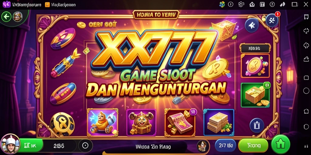 Menggambarkan gameplay Slot yang seru dan penuh warna.